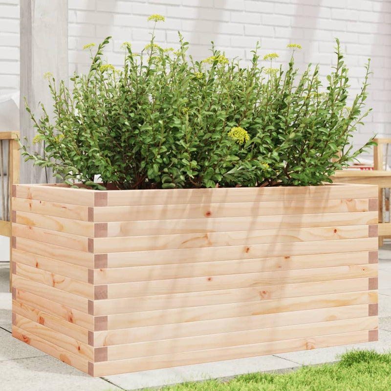 Load image into Gallery viewer, Vidaxl plantenbak 90x60x45,5 cm massief grenenhout