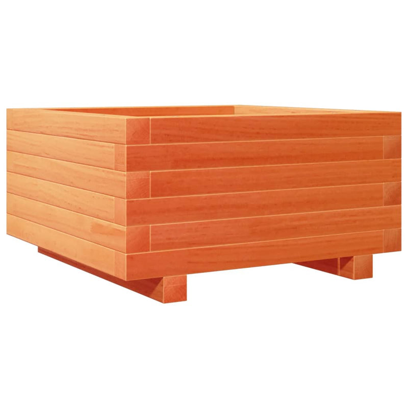 Load image into Gallery viewer, Vidaxl plantenbak 50x50x26,5 cm massief grenenhout wasbruin