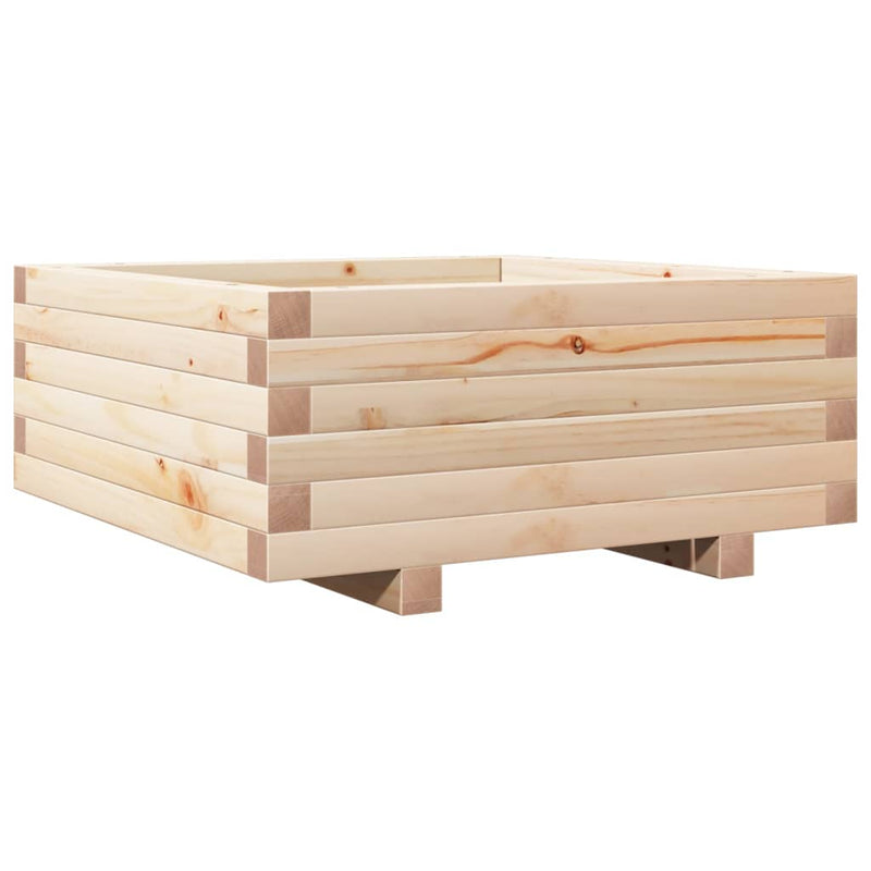 Load image into Gallery viewer, Vidaxl plantenbak 60x60x26,5 cm massief grenenhout