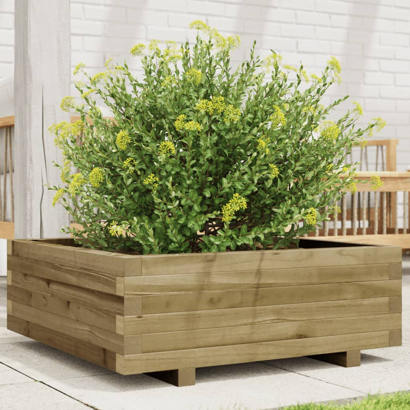 ギャラリービューアに画像をロードする, Vidaxl plantenbak 70x70x26,5 cm geïmpregneerd grenenhout