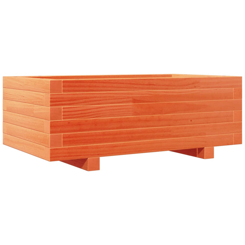 Load image into Gallery viewer, Vidaxl plantenbak 70x40x26,5 cm massief grenenhout wasbruin