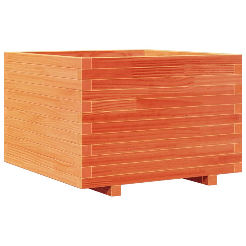 Load image into Gallery viewer, Vidaxl plantenbak 70x70x49,5 cm massief grenenhout wasbruin
