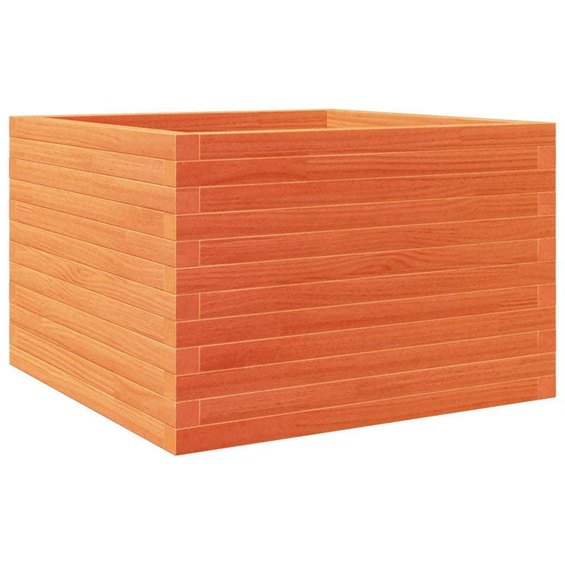 Load image into Gallery viewer, Vidaxl plantenbak 70x70x46 cm massief grenenhout wasbruin