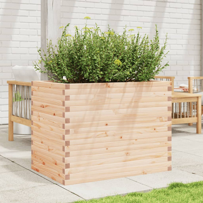 Load image into Gallery viewer, VidaXL Plantenbak 90x60x68,5 cm massief grenenhout