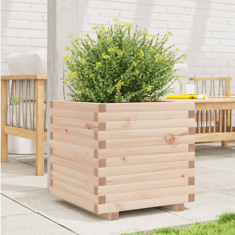 Load image into Gallery viewer, VidaXL Plantenbak 50x50x49,5 cm massief grenenhout