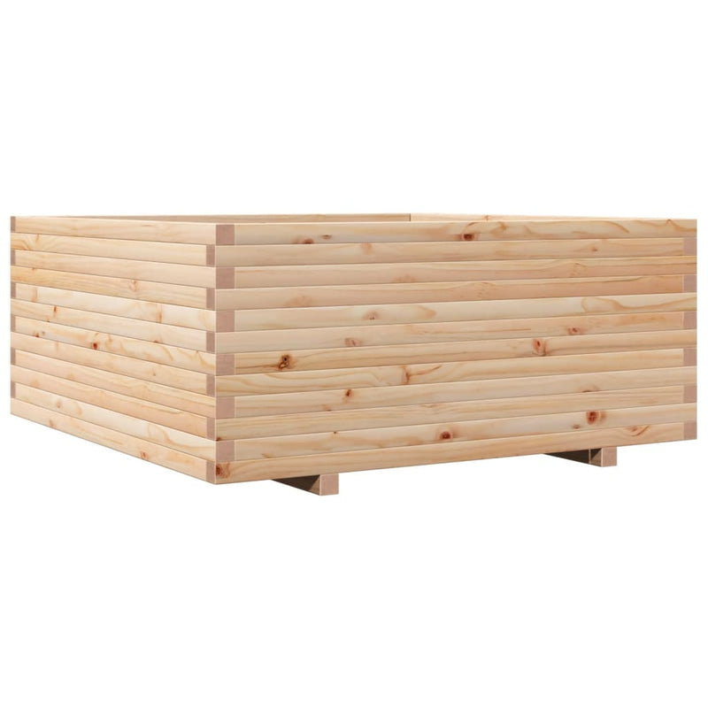 Load image into Gallery viewer, VidaXL Plantenbak 110x110x49,5 cm massief grenenhout