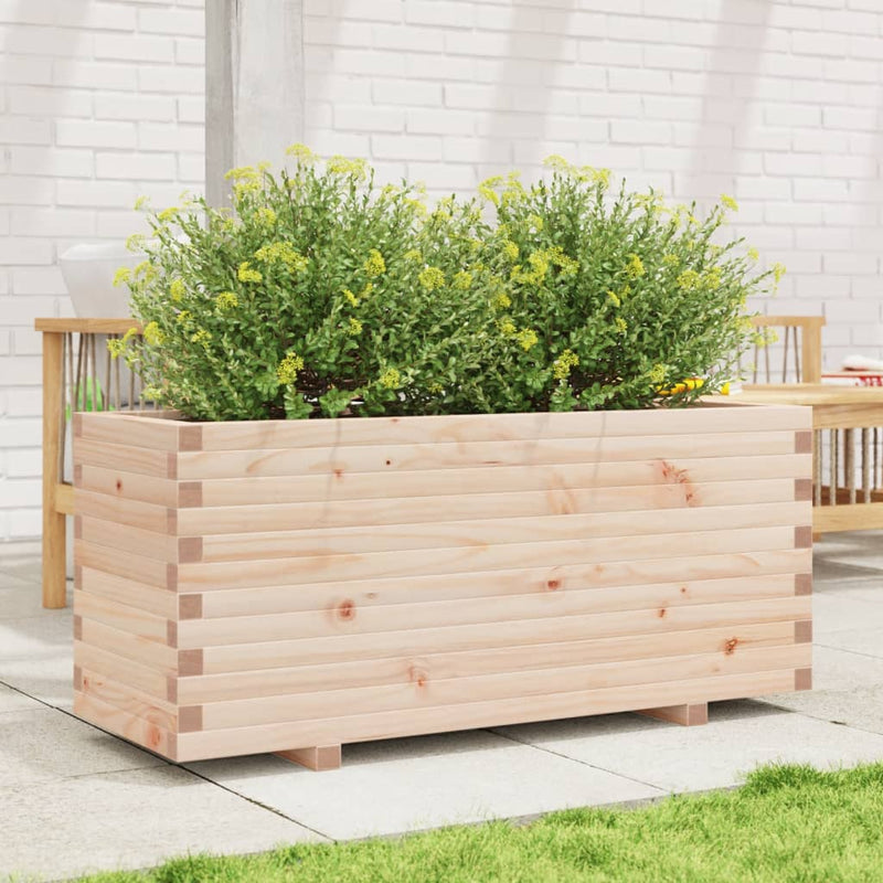 Load image into Gallery viewer, VidaXL Plantenbak 110x40x49,5 cm massief grenenhout