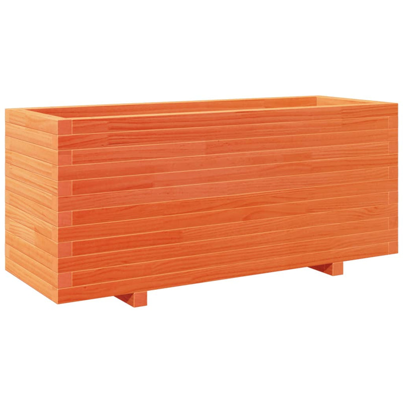 Load image into Gallery viewer, VidaXL Plantenbak 110x40x49,5 cm massief grenenhout wasbruin