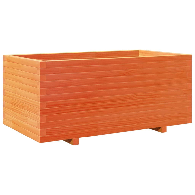 Load image into Gallery viewer, VidaXL Plantenbak 110x60x49,5 cm massief grenenhout wasbruin