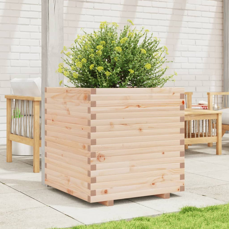 Load image into Gallery viewer, VidaXL Plantenbak 70x70x72 cm massief grenenhout