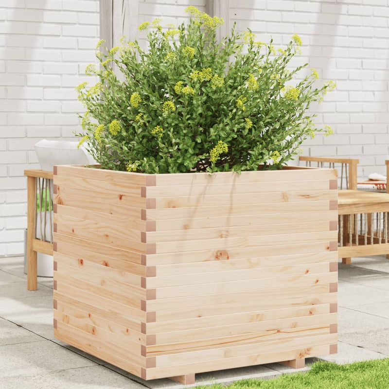 Load image into Gallery viewer, VidaXL Plantenbak 80x80x72 cm massief grenenhout