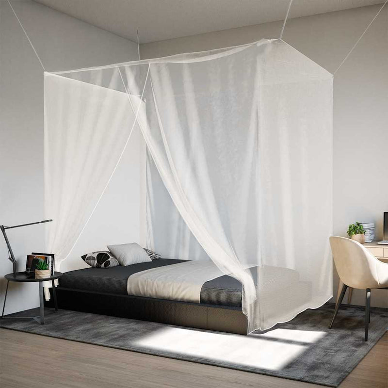 Load image into Gallery viewer, Vidaxl hangende klamboe 156 gaas 220x120x150 cm wit