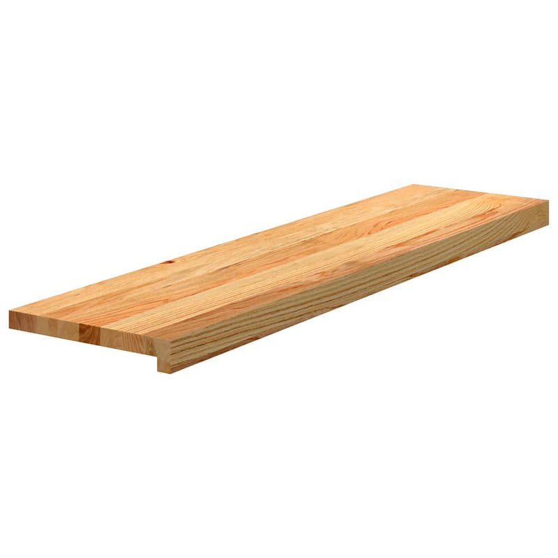 Load image into Gallery viewer, Vidaxl traptreden 2 st 100x25x2 cm massief eikenhout lichtbruin