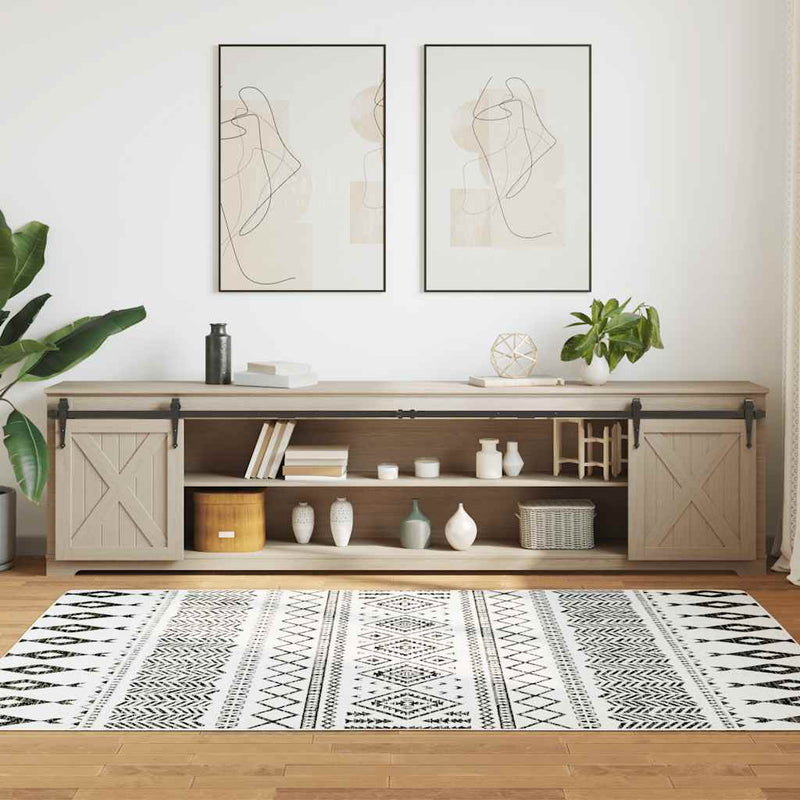 Chargez l'image dans la visionneuse de la galerie, Vidaxl ophangset voor schuifdeur 244 cm koolstofstaal