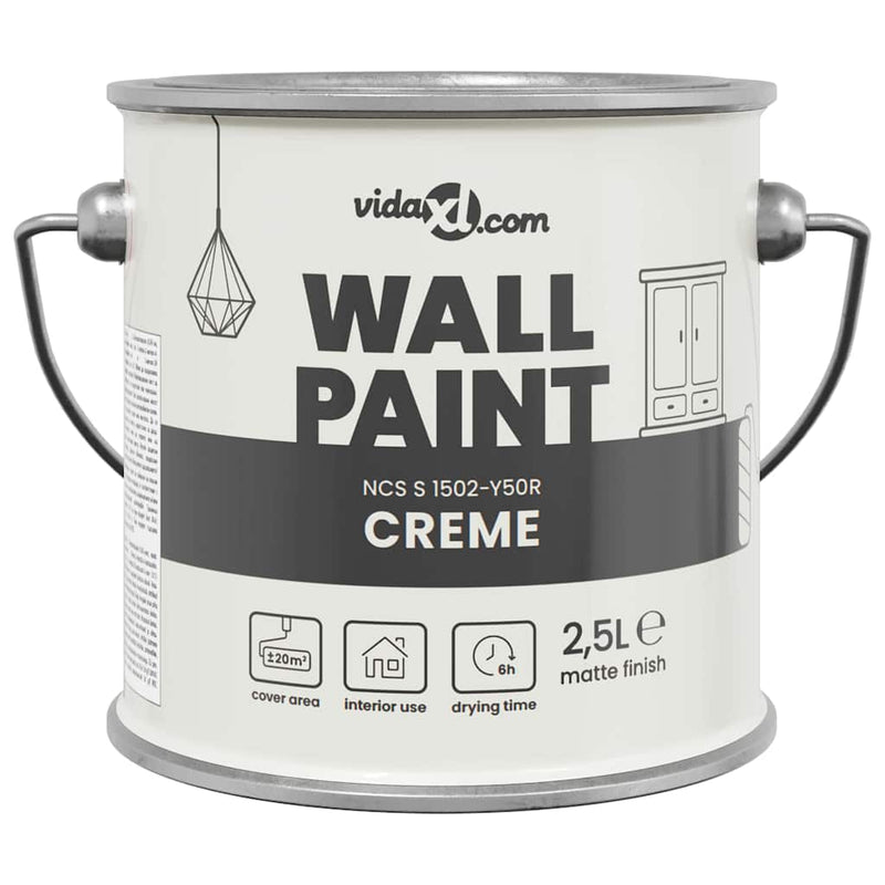 Chargez l'image dans la visionneuse de la galerie, Vidaxl muurverf bruin 2,5 l wandprint