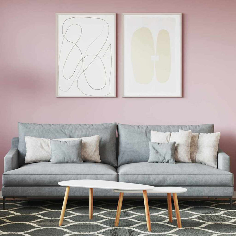 Chargez l'image dans la visionneuse de la galerie, Vidaxl muurverf roze 2,5 l wandprint