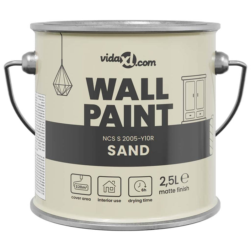 Afbeelding laden in galerijviewer, Vidaxl muurverf bruin 2,5 l wandprint