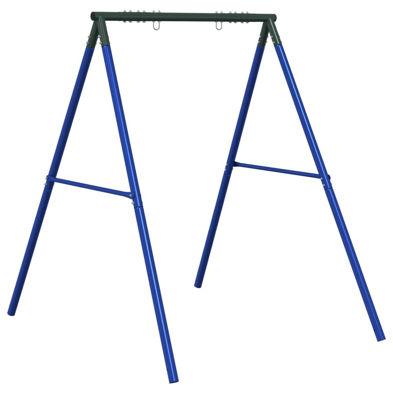 Load image into Gallery viewer, Vidaxl schommelframe voor buiten met 2 ophanghaken staal blauw