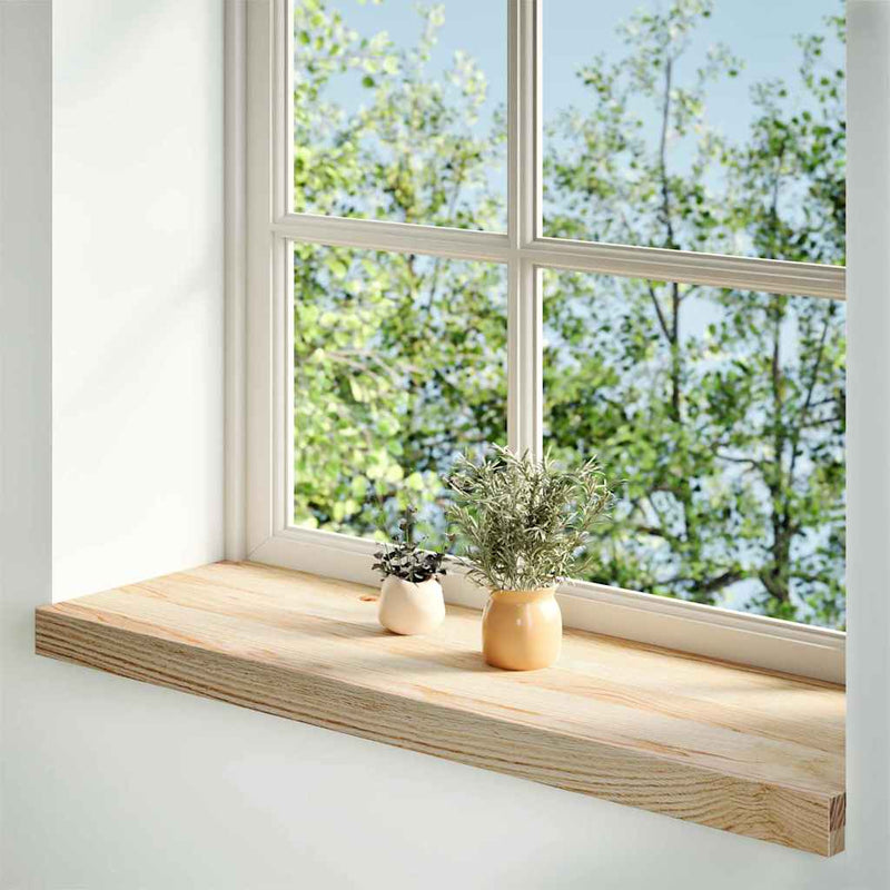Load image into Gallery viewer, Vidaxl vensterbanken 2 st onbehandeld 90x30x2 cm massief eikenhout