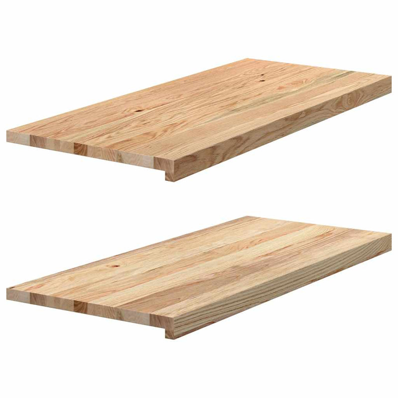 Load image into Gallery viewer, Vidaxl vensterbanken 2 st onbehandeld 90x40x2 cm massief eikenhout