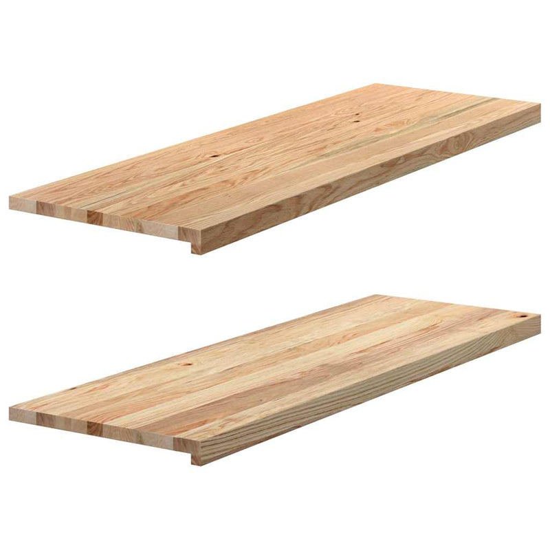 Load image into Gallery viewer, Vidaxl vensterbanken 2 st onbehandeld 120x40x2 cm massief eikenhout
