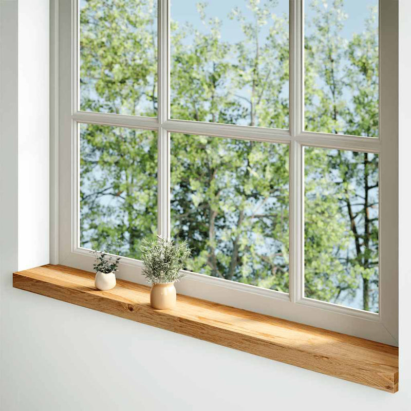 Afbeelding laden in galerijviewer, Vidaxl vensterbanken 2 st 110x15x2 cm massief eikenhout lichtbruin