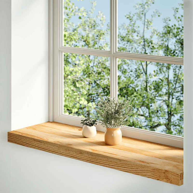 Load image into Gallery viewer, Vidaxl vensterbanken 2 st 90x25x2 cm massief eikenhout lichtbruin