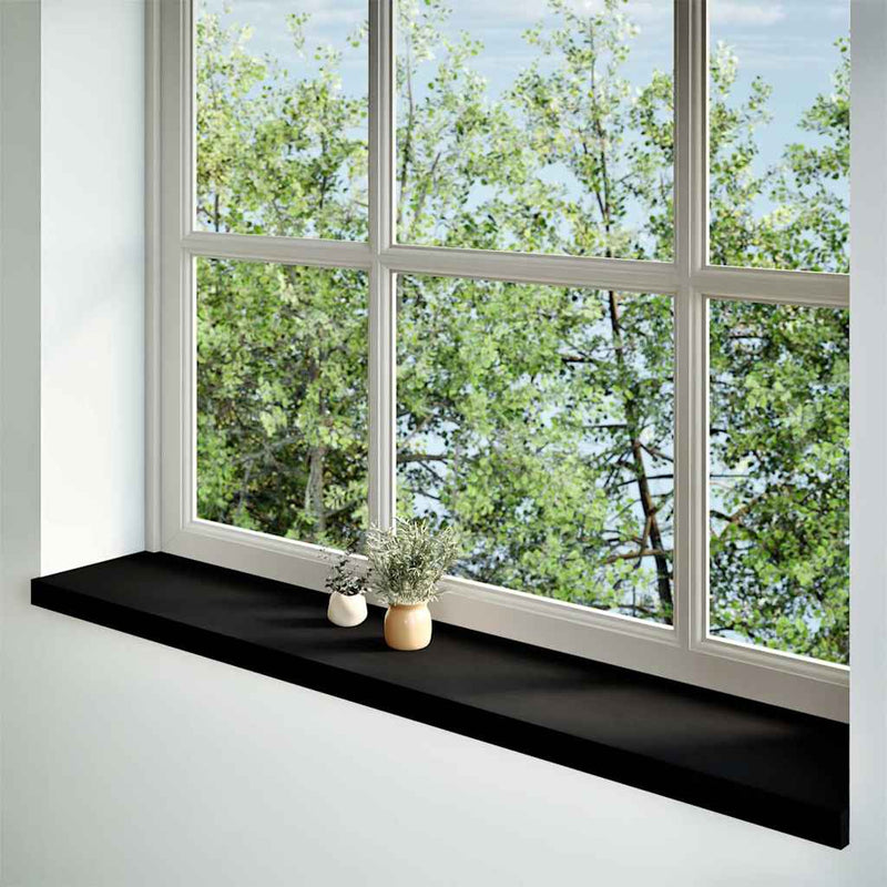 Load image into Gallery viewer, Vidaxl vensterbanken 2 st 140x25x2 cm massief eikenhout donkerbruin