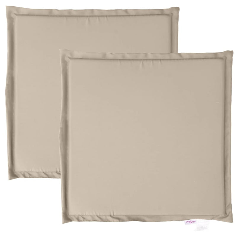 Load image into Gallery viewer, Vidaxl tuinzitkussens 2 st vierkant 45x45x2 cm taupe