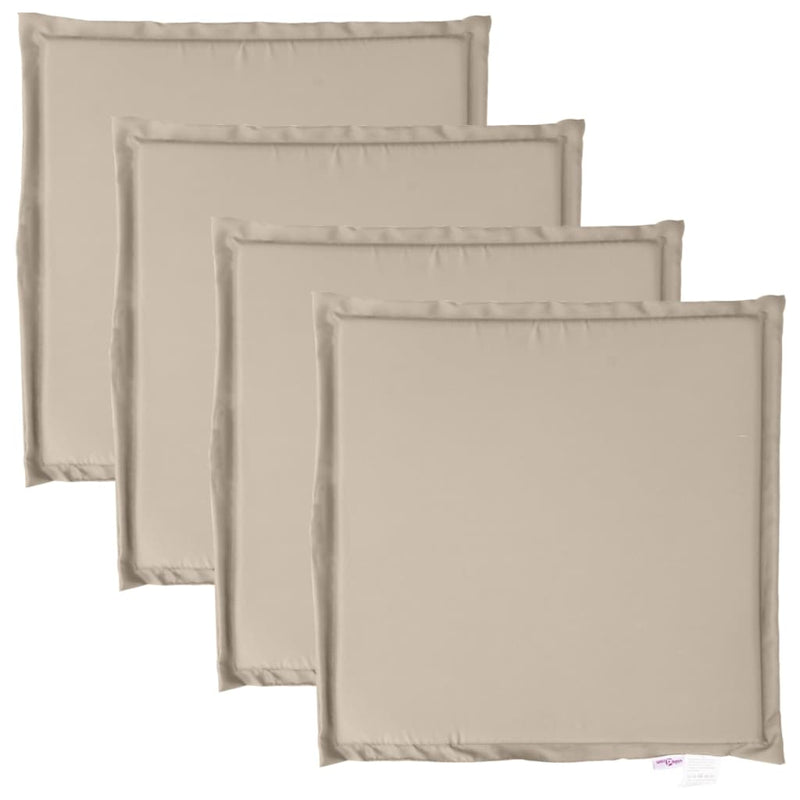 Load image into Gallery viewer, Vidaxl tuinzitkussens 4 st vierkant 45x45x2 cm taupe