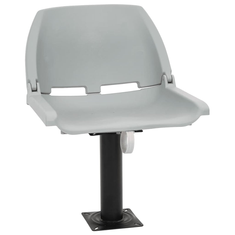 Afbeelding laden in galerijviewer, Vidaxl 2-delige bootstoelenset inklapbaar 48x51x41 cm grijs