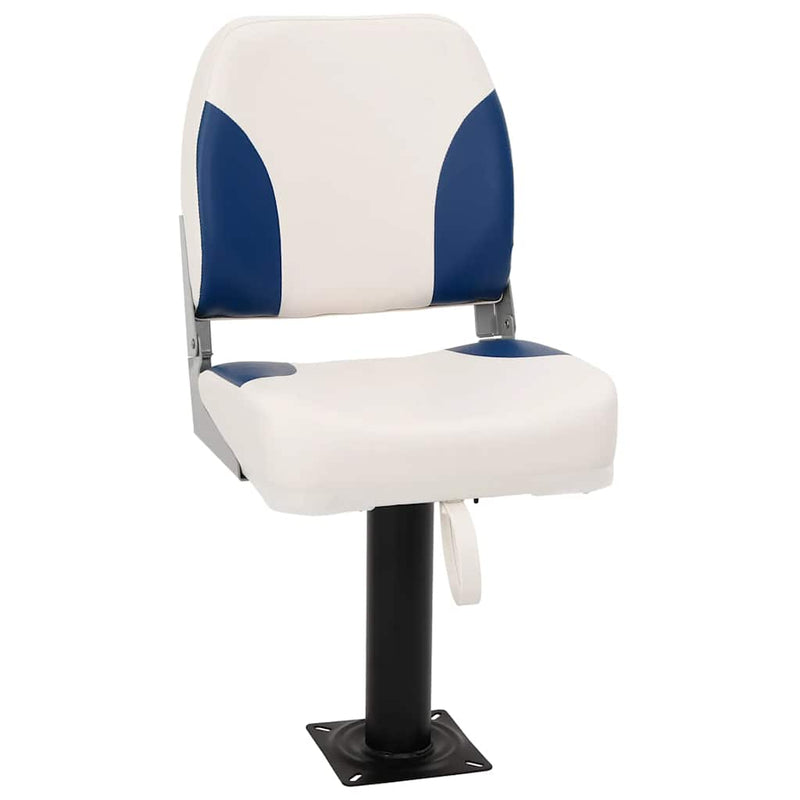 Afbeelding laden in galerijviewer, Vidaxl bootstoel 1 set inklapbaar 41x36x48 cm blauw en wit