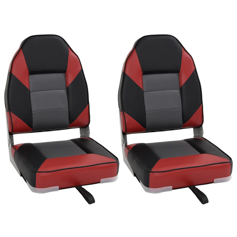 Chargez l'image dans la visionneuse de la galerie, Vidaxl bootstoelen 2 st inklapbaar met hoge rugleuning 39x43x58 cm