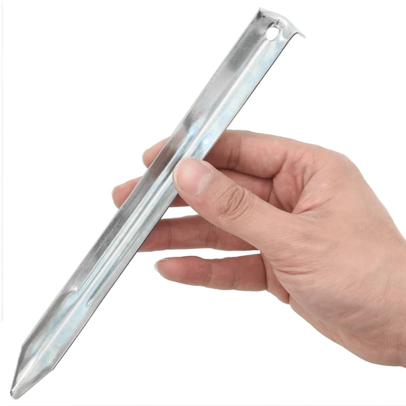 Load image into Gallery viewer, Vidaxl tentharingen 24 st ø20 mm 22 cm gegalvaniseerd staal