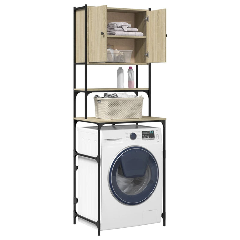 Load image into Gallery viewer, Vidaxl wasmachinekast 68x48,5x194 cm sonoma eikenkleurig