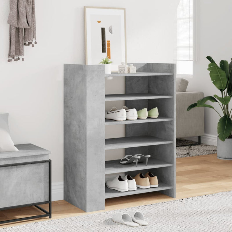 Load image into Gallery viewer, Vidaxl schoenenkast 74,5x37,5x100 cm bewerkt hout betongrijs