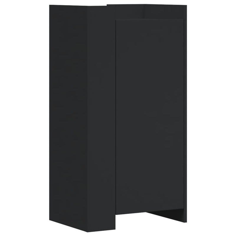 Load image into Gallery viewer, Vidaxl schoenenkast 52x37,5x100 cm bewerkt hout zwart