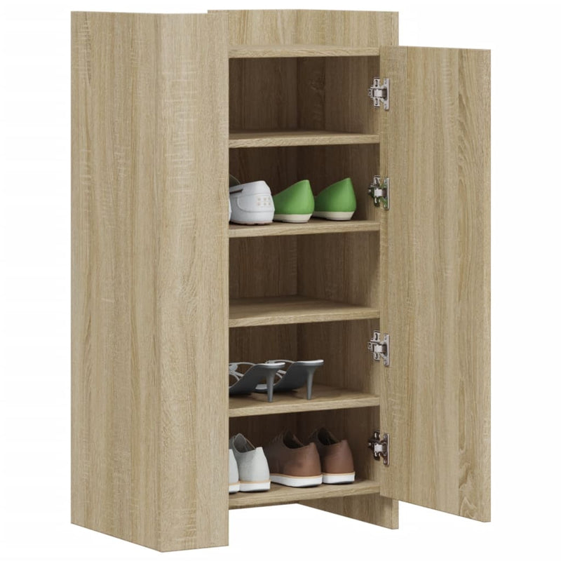 Load image into Gallery viewer, Vidaxl schoenenkast 52x37,5x100 cm bewerkt hout sonoma eikenkleurig