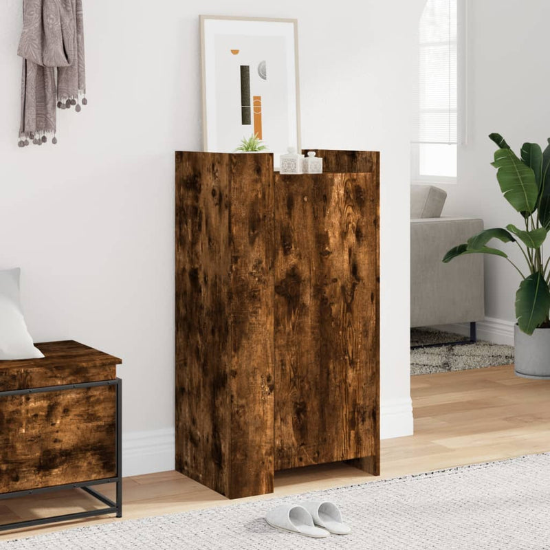 Load image into Gallery viewer, Vidaxl schoenenkast 52x37,5x100 cm bewerkt hout gerookt eikenkleurig