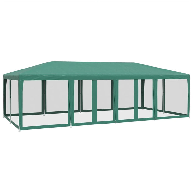 Load image into Gallery viewer, Vidaxl partytent met 12 mesh zijwanden 8x4 m hdpe groen