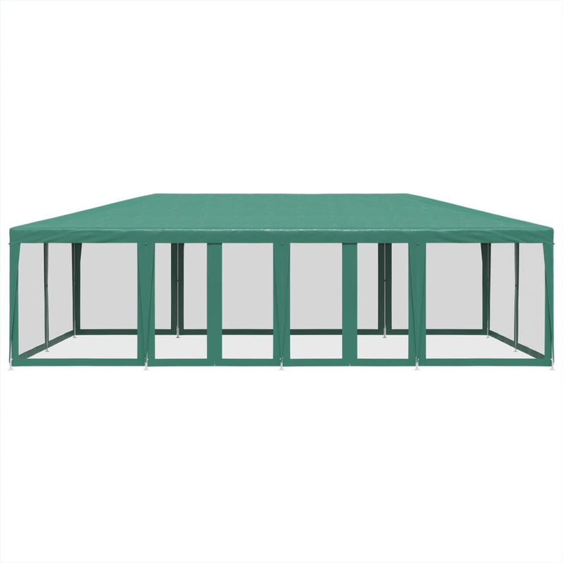 Load image into Gallery viewer, Vidaxl partytent met 12 mesh zijwanden 8x4 m hdpe groen