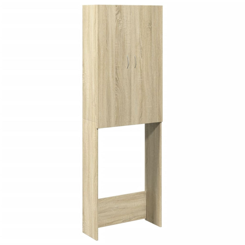 Load image into Gallery viewer, Vidaxl wasmachinekast 64x25,5x190 cm sonoma eikenkleurig