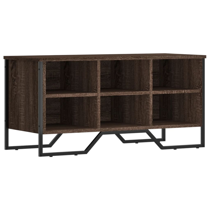 Load image into Gallery viewer, Vidaxl schoenenkast 90x38x45,5 cm bewerkt hout bruin eikenkleurig