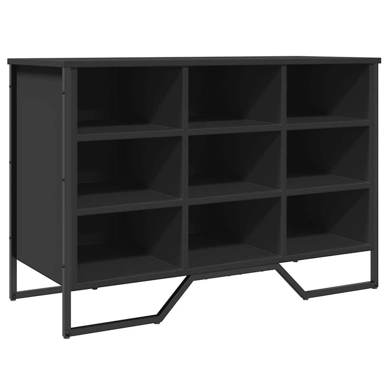Load image into Gallery viewer, Vidaxl schoenenkast 90x38x61,5 cm bewerkt hout zwart