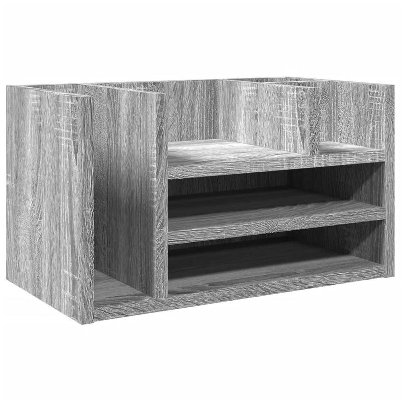 Load image into Gallery viewer, Vidaxl bureau organiser 44,5x24x25 cm bewerkt hout grijs sonoma eiken