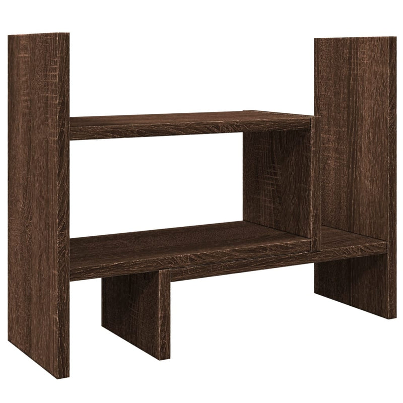 Load image into Gallery viewer, Vidaxl bureau organiser 38,5x17x39 cm bewerkt hout bruin eikenkleur