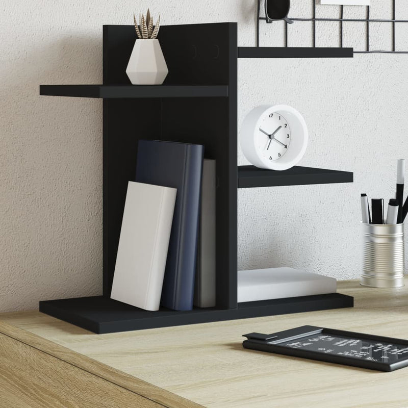 Load image into Gallery viewer, Vidaxl bureau organiser 42x21,5x42 cm bewerkt hout zwart