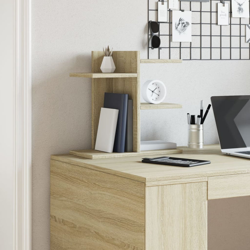 Load image into Gallery viewer, Vidaxl bureau organiser 42x21,5x42 cm bewerkt hout sonoma eikenkleurig