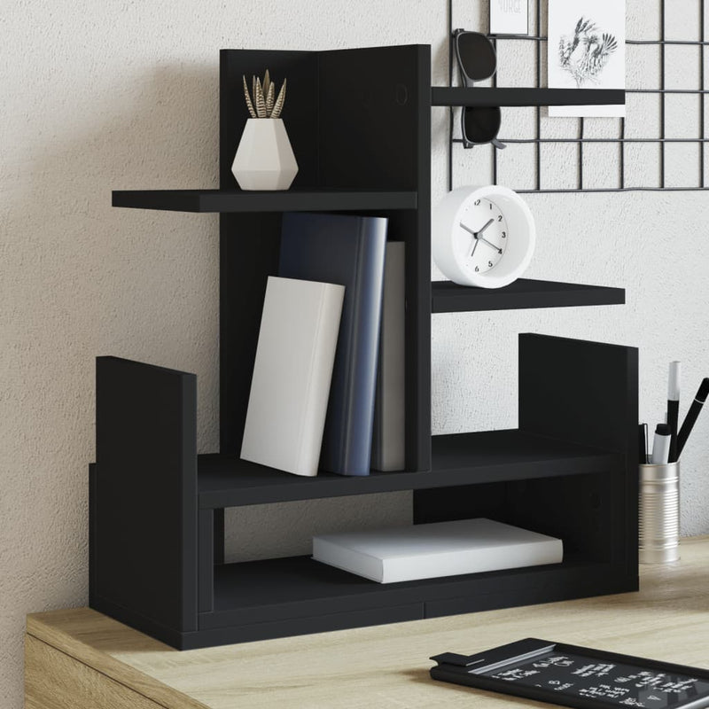 Load image into Gallery viewer, Vidaxl bureau organiser 49x20x52,5 cm bewerkt hout zwart