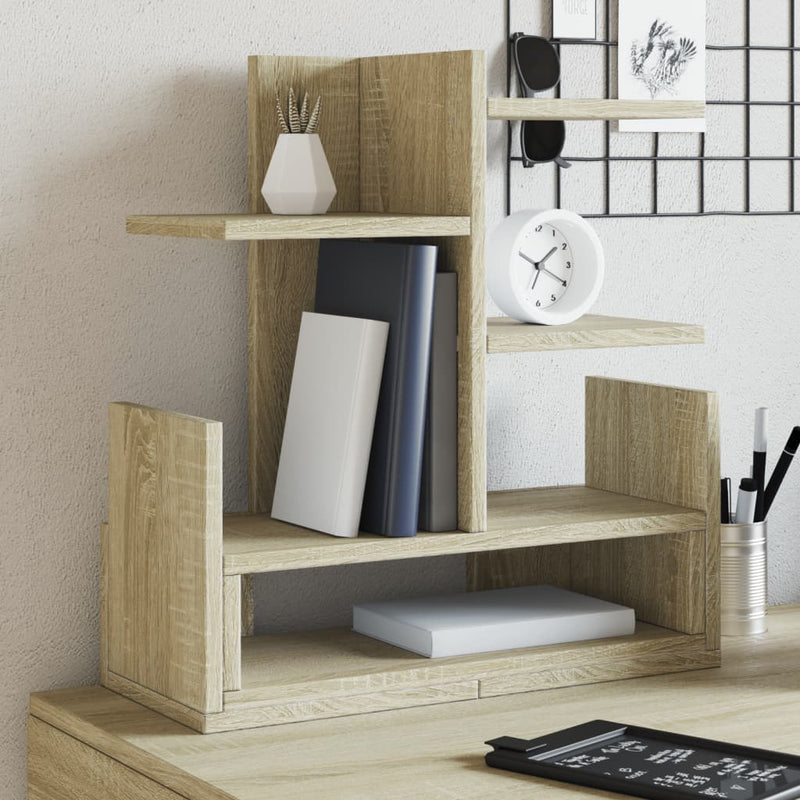 Chargez l'image dans la visionneuse de la galerie, Vidaxl bureau organiser 49x20x52,5 cm bewerkt hout sonoma eikenkleurig